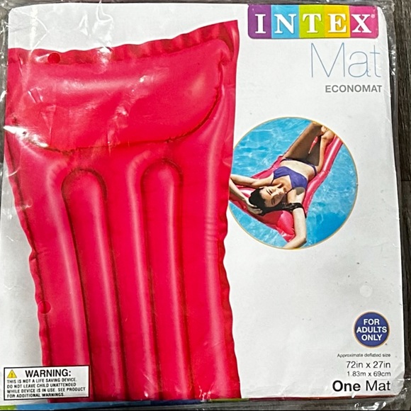 💞 New Intex Adult Size Pink Pool Float - Picture 1 of 3